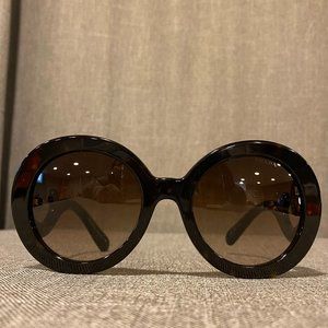 Prada Minimal Baroque Sunglasses  in Brown
